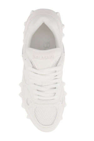 BALMAIN B-EAST LEATHER AND MESH Sneaker