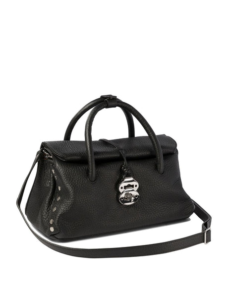 ZANELLATO Mini Leather Handbag with Distinctive Design