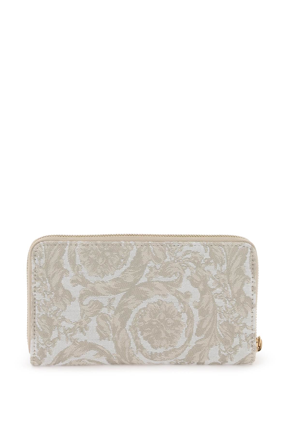 VERSACE Vintage-Inspired Jacquard Long Wallet for Women
