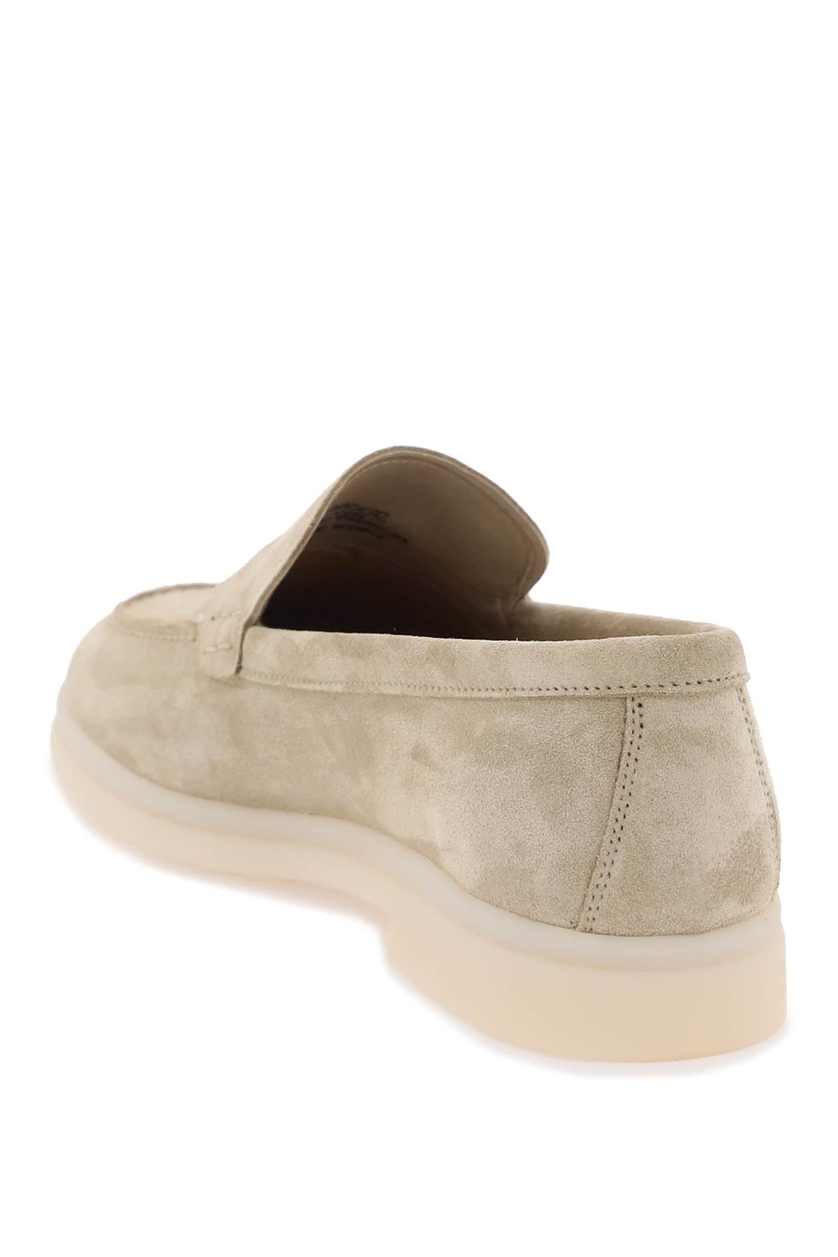 CHURCH'S Women's Suede Moccasins with Embossed Logo and Printed Sole - Tan