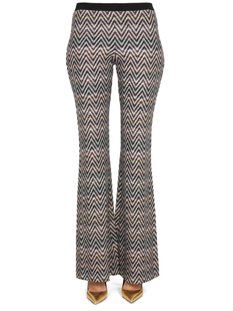 MISSONI Elegant Logo Pants with Elastic Waistband