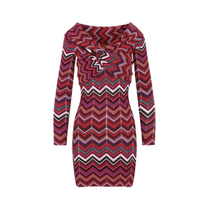 MISSONI Multicolour Short Dress for Women - FW23 Collection