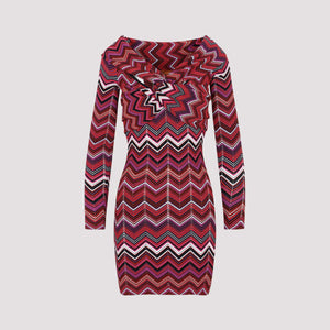 MISSONI Multicolour Short Dress for Women - FW23 Collection