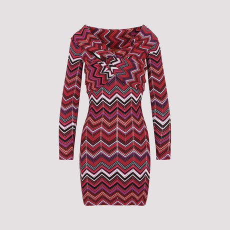 MISSONI Multicolour Short Dress for Women - FW23 Collection