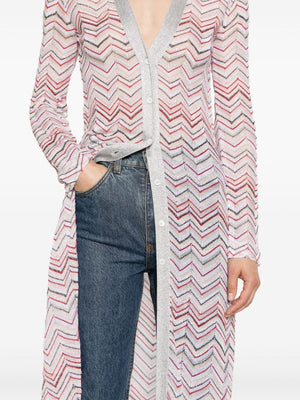 MISSONI Zigzag Maxi Cardi Jacket for Women - SS24 Collection