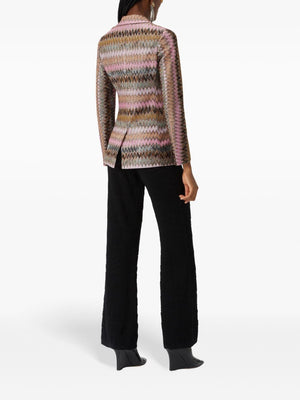 MISSONI Chevron Patterned Knit Blazer