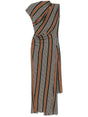 MISSONI Striped Long Dress with Slit Detail