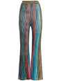 MISSONI High-Waisted Flared Leg Striped Trousers