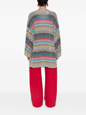 MISSONI Multicolor Striped V-Neck Cardigan