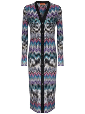 MISSONI Slim Fit Long Wool Cardigan - Size 40 IT