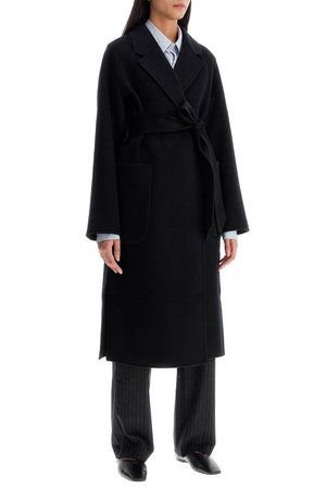 THE DYNAMIS STUDIO Long Wrap Jacket with Peak Lapels