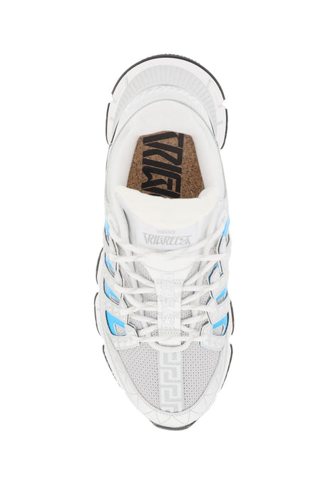 VERSACE Multicolor Sneakers with Mesh and Eco-Leather Inserts for Men
