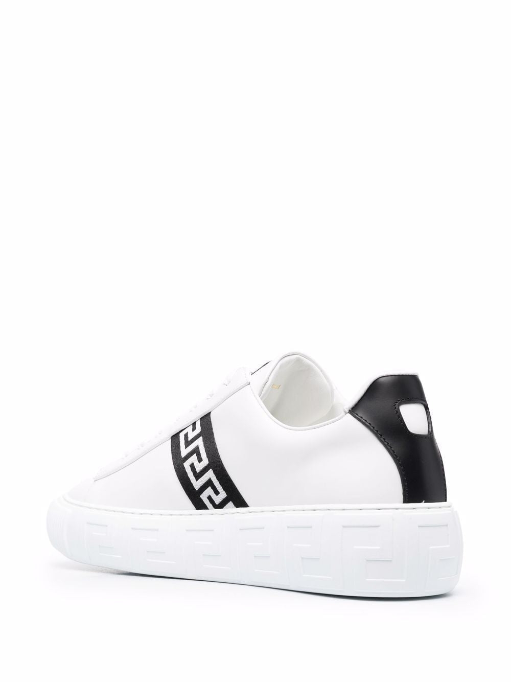 Giày Sneakers Thấp Nike dành cho Nam với chi tiết Versace trên mặt ngoài, màu Trắng