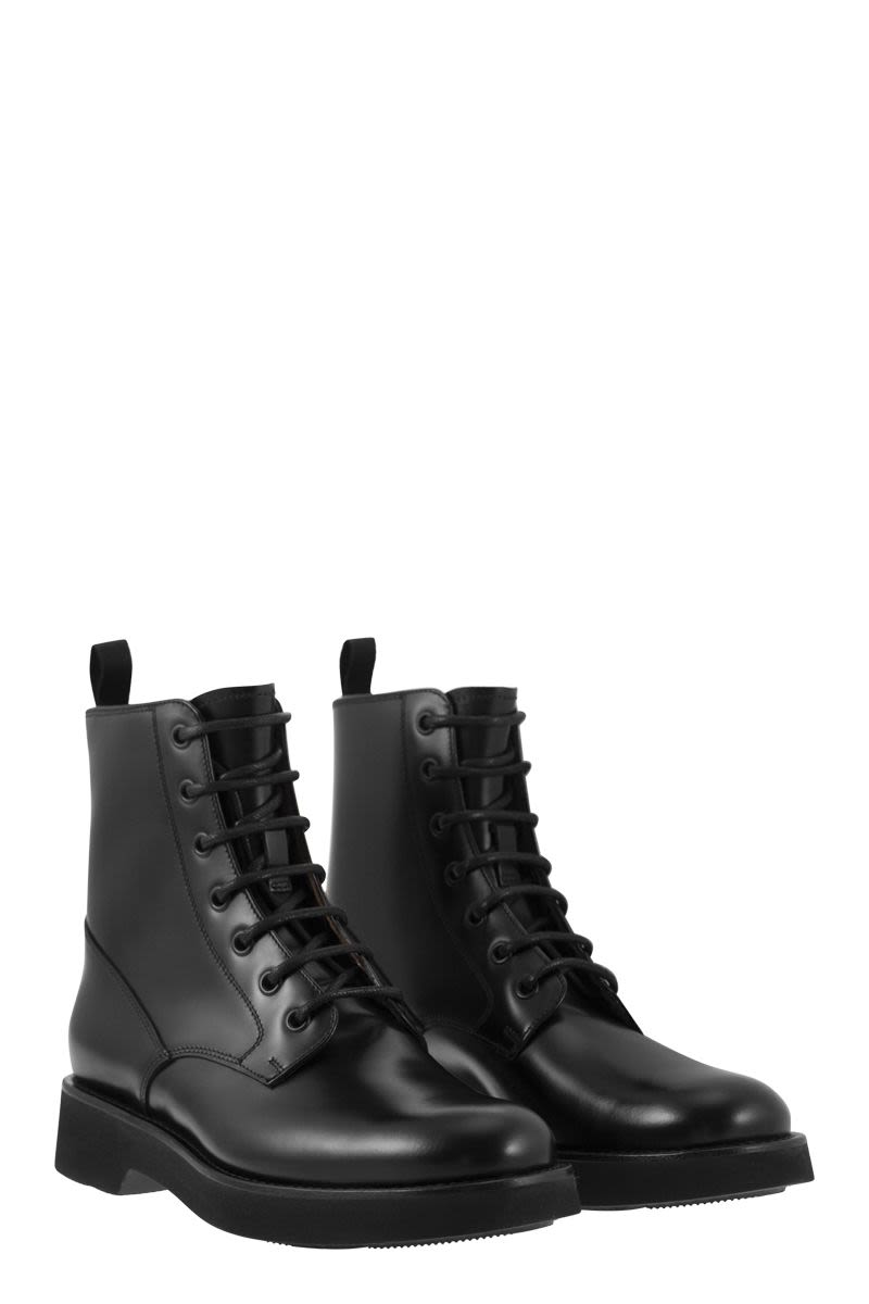 CHURCH'S Sleek and Chic: Black Lace-Up Ankle Boots for Women