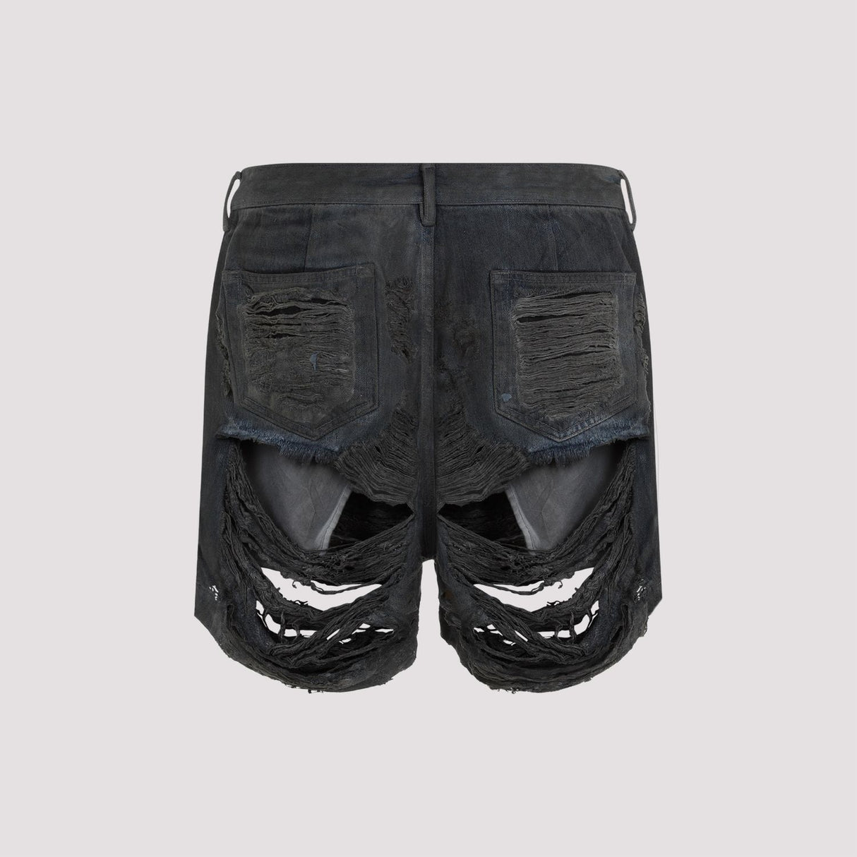 DRKSHDW Men's Gray Cutoff Shorts for SS24 Collection