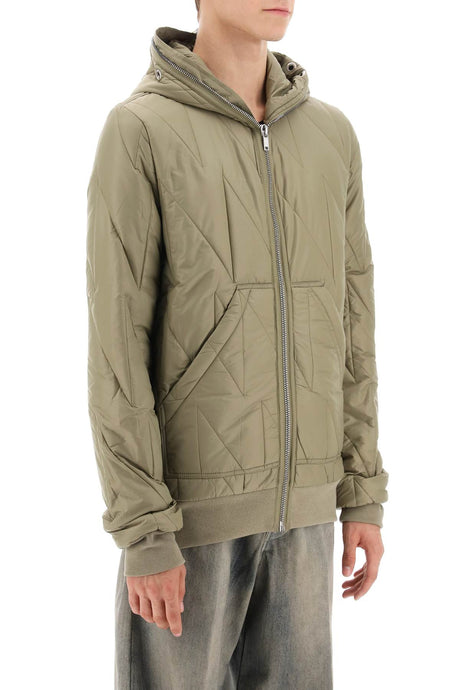 DRKSHDW Men's Khaki Light Padded Jacket with Graphic Quilting for FW23