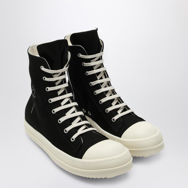 DRKSHDW Luxor High-Top Black Denim Sneakers