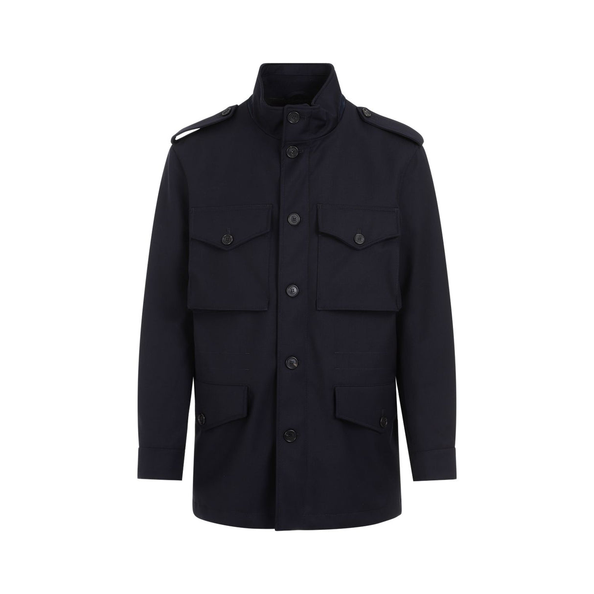 DUNHILL Blue Wool Field Jacket for Men