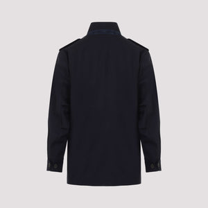 DUNHILL Blue Wool Field Jacket for Men