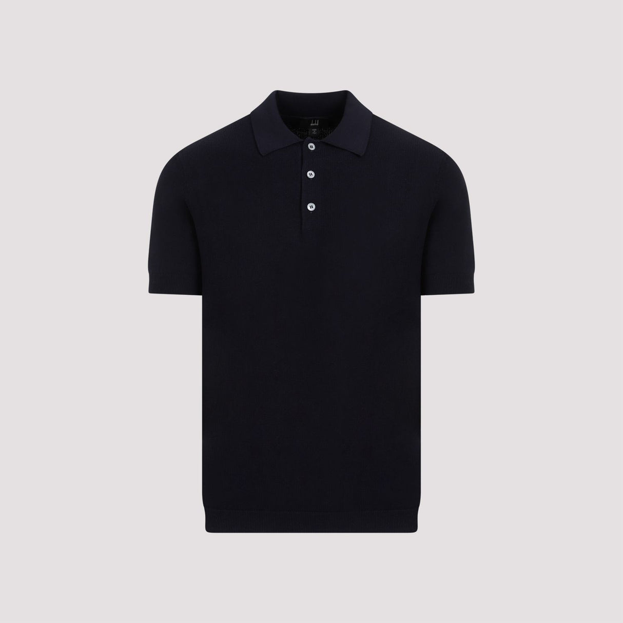 DUNHILL Blue Textured Cotton Polo for Men - SS24 Collection