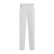 DUNHILL Men's Gray Pleated Cotton-Linen Chino Pants for SS24