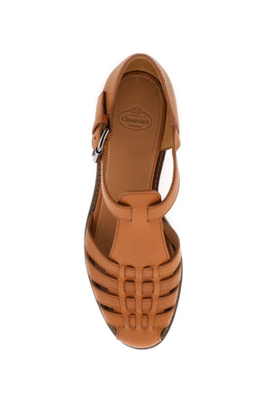 Giày Sandals Da Thời Trang Cho Nữ | Slip-On Màu Nâu Cho Mùa Xuân Hè 23