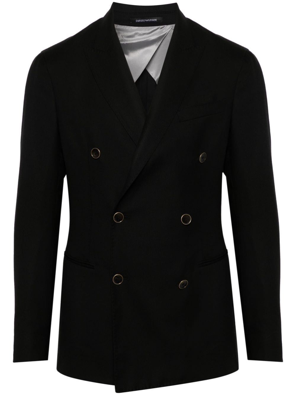 24SS Men's Black Jacket by Emporio Armani