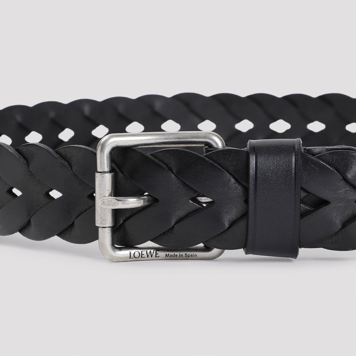 LOEWE Woven Leather Curve Belt (4cm Height)