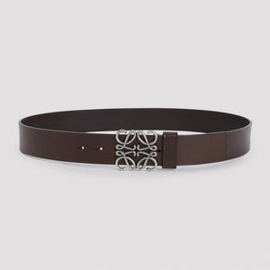 LOEWE Chunky Anagram 4cm Leather Belt