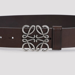 LOEWE Chunky Anagram 4cm Leather Belt