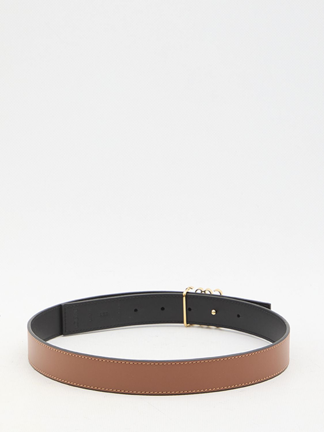 LOEWE Reversible Calfskin Belt with Gold-Tone Buckle - 2.8cm Height