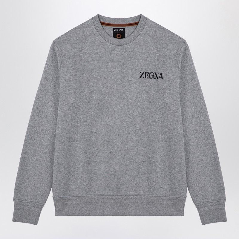 ZEGNA Men's Essential Crew-Neck Sweatshirt