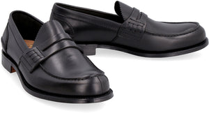 CHURCH'S Handmade Black Leather Loafers for Men in 2024