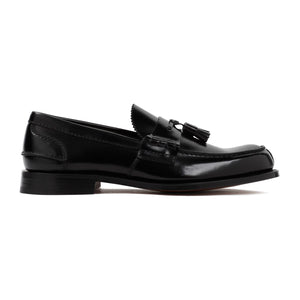 CHURCH'S Black 100%Brushed Calf Leather Loafers for Men - SS24 Collection