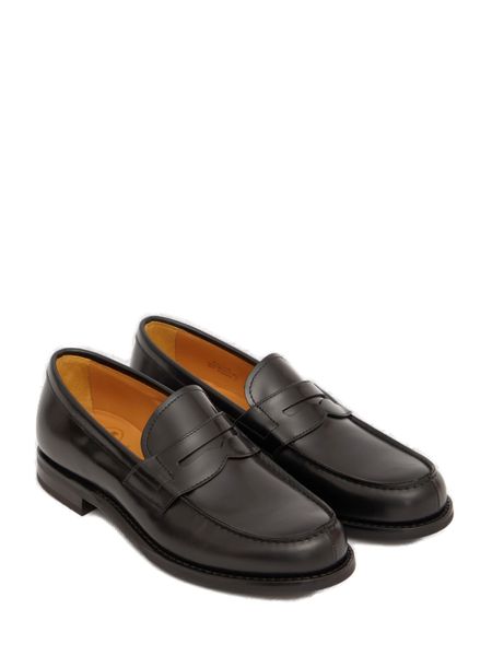 CHURCH'S Modern Black Calfskin Loafer for Collegiate Men