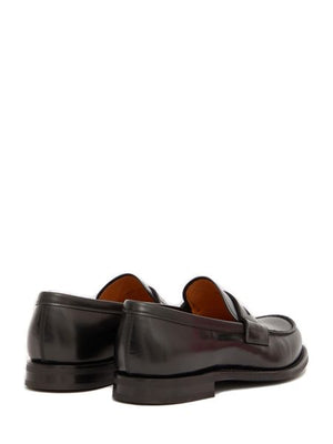 CHURCH'S Modern Black Calfskin Loafer for Collegiate Men