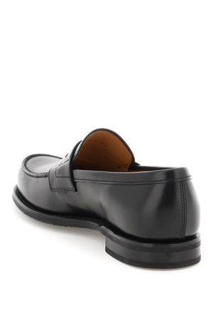 CHURCH'S Men's Black Leather Mocassins for FW22