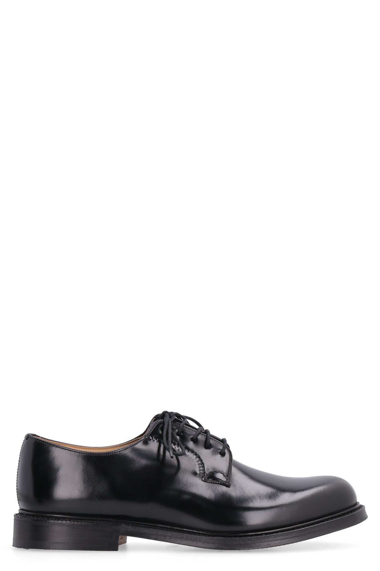 CHURCH'S Polished Whole Cut Derby Dress Shoes