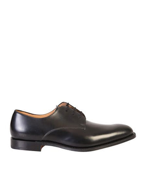 CHURCH'S Men's Classic Black Derby Dress Shoes for SS23