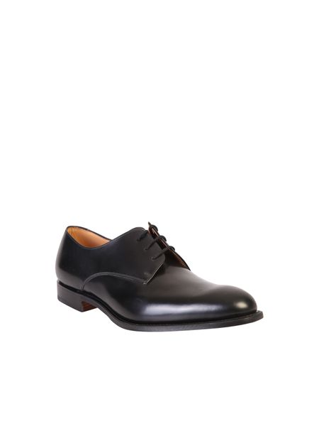 CHURCH'S Men's Classic Black Derby Dress Shoes for SS23