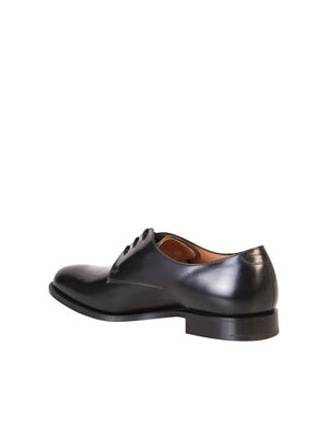 CHURCH'S Men's Classic Black Derby Dress Shoes for SS23