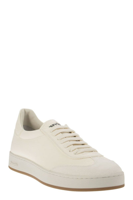 CHURCH'S Versatile White Deerskin and Suede Men's Sneaker for FW23