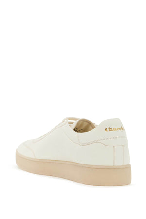 CHURCH'S Men's Designer White Leather Sneakers - Minimal Design Line - High Quality Materials