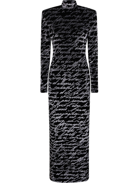 BALMAIN Love Letter Long Dress - Women’s Bodycon Fit