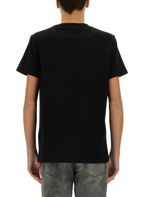 BALMAIN Cotton Logo T-Shirt - Size L