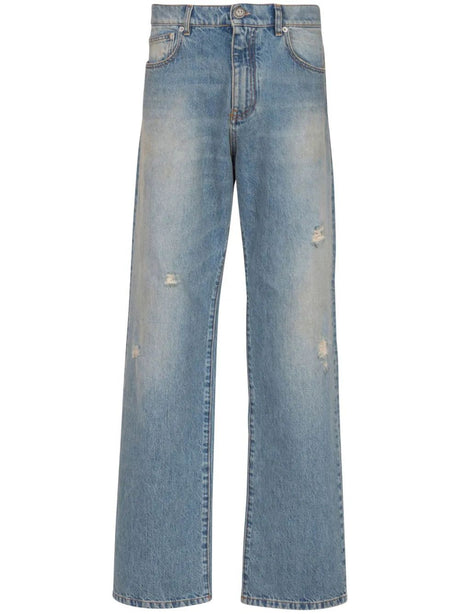 BALMAIN Large Men's Denim Jeans - SS25 Collection