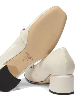 JIMMY CHOO Elegant Nappa Leather Pumps with Pearl - Elisa 45