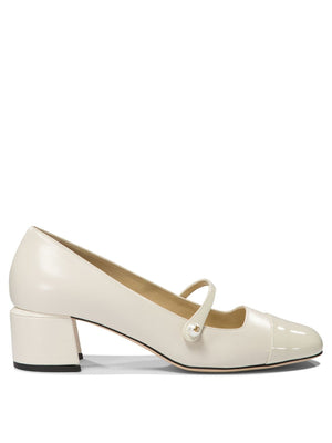 JIMMY CHOO Elegant Nappa Leather Pumps with Pearl - Elisa 45