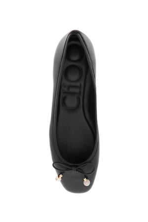 JIMMY CHOO Elegant Black Ballerina Flats for Women - SS24 Collection