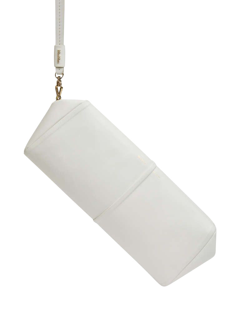 Elegant White Leather Handbag - SS21 Collection